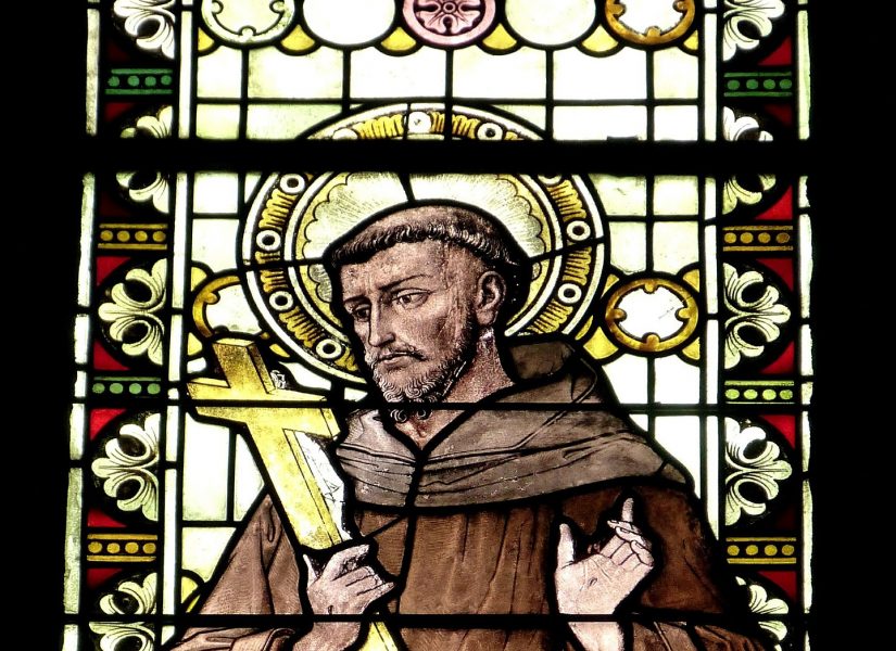 1209 gründet der Heilige Franziskus nach einem Bekehrungserlebnis den Franziskanerorden, der sich als Bettelorden für Arme und Schwache einsetzt.