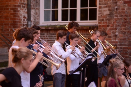 Ausklang mit der Jazz-Combo auf dem Turnhof