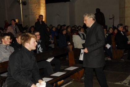 Ankunft in der Kirche