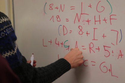 Komplizierte Gleichung mit 14 Unbekannten