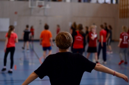 Völkerball in Aktion