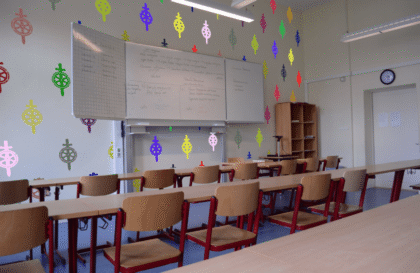 Neues Farbkonzept - Klassenraum