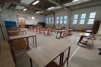 Unterricht in der Sporthalle