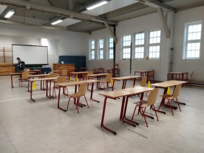 Unterricht in der Sporthalle