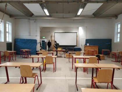 Unterricht in der Sporthalle