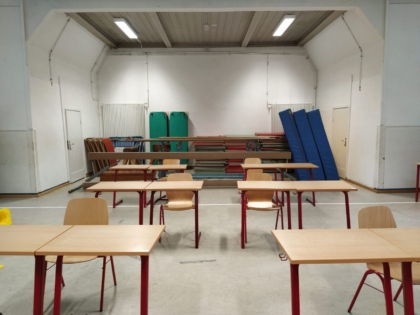 Unterricht in der Sporthalle