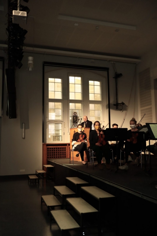 Einweihung Aula, Trinkbrunnen, Mülltrennung