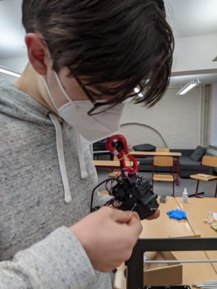 Zusammenbau des Extruders