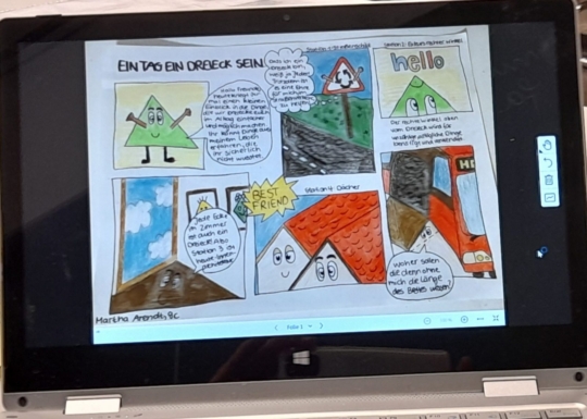 Teilnahme an Mathe-Kunstwettbewerb der 9c