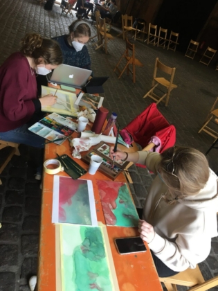 Prinzip: in Ruhe gemeinsam arbeiten