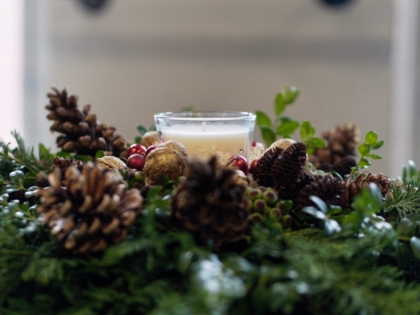 Produktion von Adventskränzen