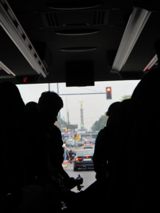 Ankunft in Berlin – Siegessäule voraus