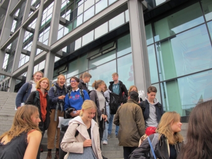 Sammeln für den Stadtrundgang