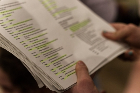 Proben der Musical-Theater AG