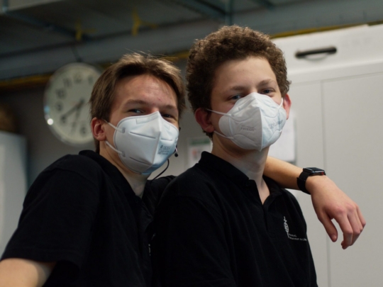 die technische Leitung in guten Händen