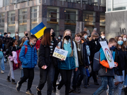 Friedensdemonstration für de Ukraine