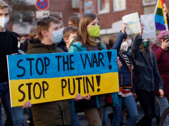 Friedensdemonstration für de Ukraine