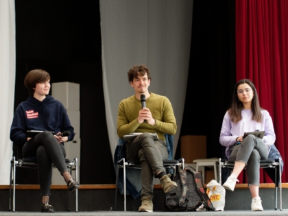Jasper Balke Die Grünen bei der Podiumsdiskussion