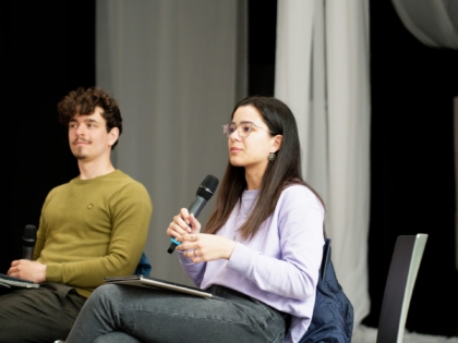 Luisa Kruse FDP bei der Podiumsdiskussion