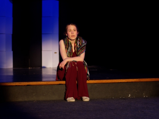 Penelope sitzt auf Kante, ca 1400 Jhd.