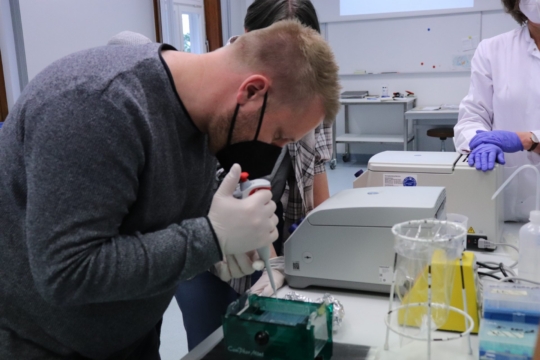 Herr Fust am arbeiten