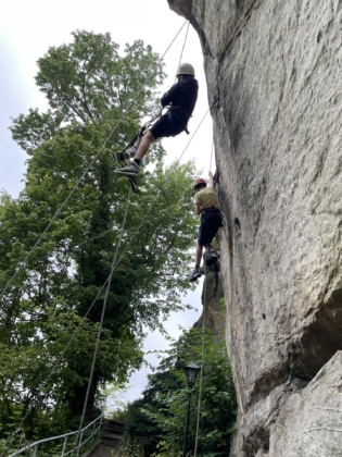 Klettern - Klassenfahrt 8d Hohnstein