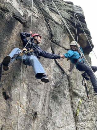 Klettern - Klassenfahrt 8d Hohnstein
