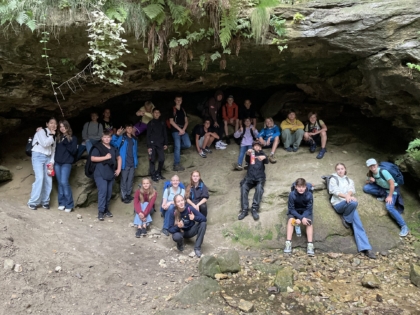 Gautschgrotte - Klassenfahrt 8d Hohnstein