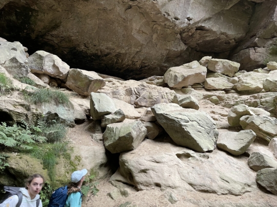 Gautschgrotte - Klassenfahrt 8d Hohnstein