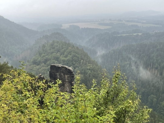 Brandaussicht - Klassenfahrt 8d Hohnstein