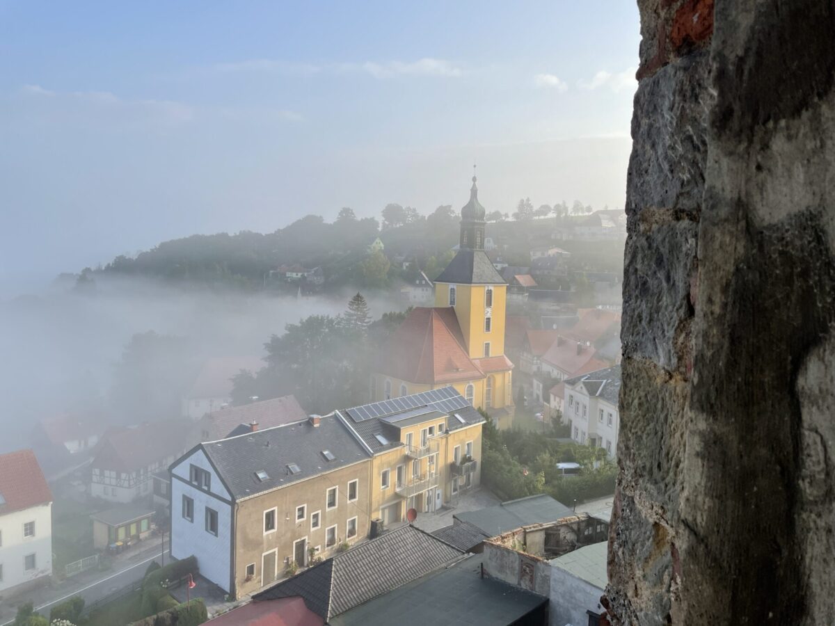 Nebel am Morgen - Klassenfahrt 8d Hohnstein