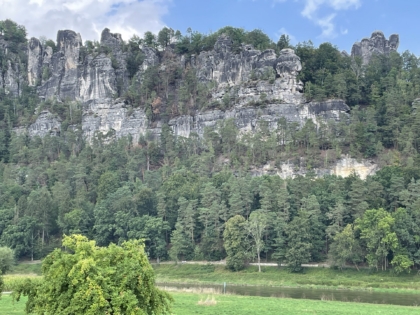 Schlauchboottour auf der Elbe - Klassenfahrt 8d Hohnstein
