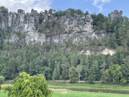 Schlauchboottour auf der Elbe - Klassenfahrt 8d Hohnstein