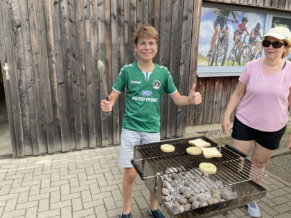 Schlauchboottour auf der Elbe - Klassenfahrt 8d Hohnstein