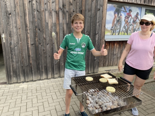 Schlauchboottour auf der Elbe - Klassenfahrt 8d Hohnstein