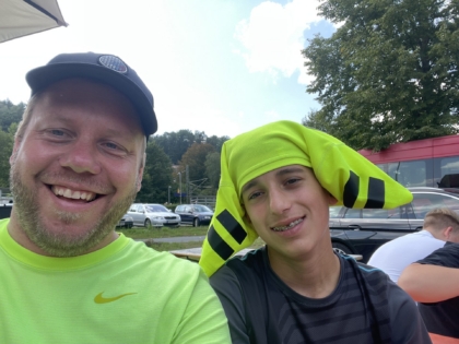 Schlauchboottour auf der Elbe - Klassenfahrt 8d Hohnstein