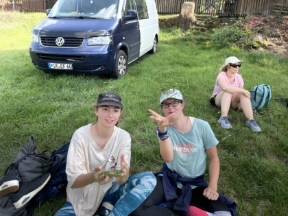 Schlauchboottour auf der Elbe - Klassenfahrt 8d Hohnstein