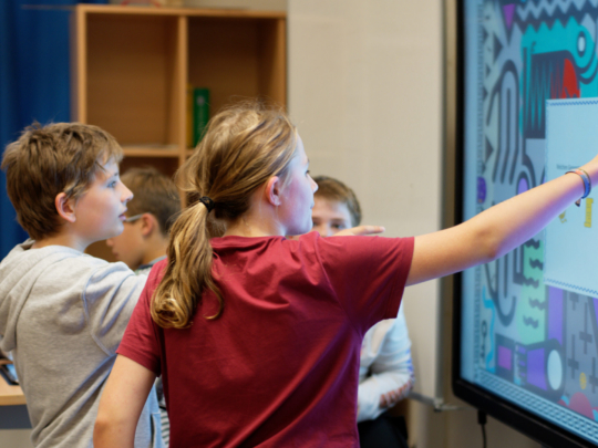 jede Gruppe hattet ihren eigenen Klassenraum zur Verfügung