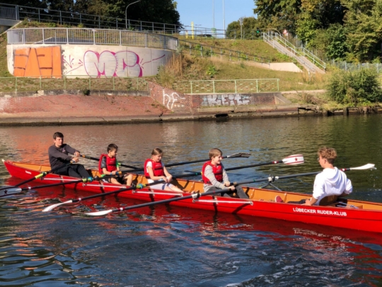 Ruder-Schnuppertag für die 5. Klassen