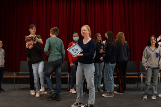 Fotoshooting für die Jahrbuchfotos