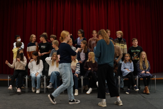 Fotoshooting für die Jahrbuchfotos