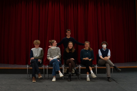 Fotoshooting für die Jahrbuchfotos