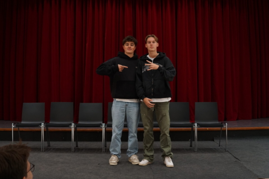 Fotoshooting für die Jahrbuchfotos