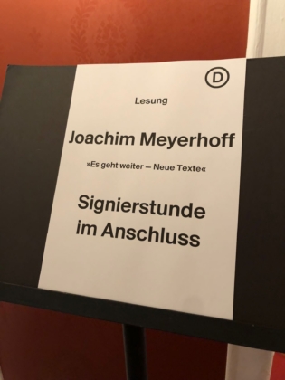 Lesung - Joachim Meyerhoff
