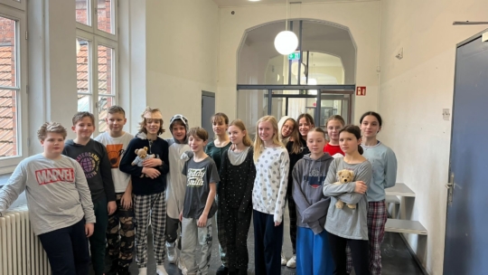 Pyjama-Party der 7b