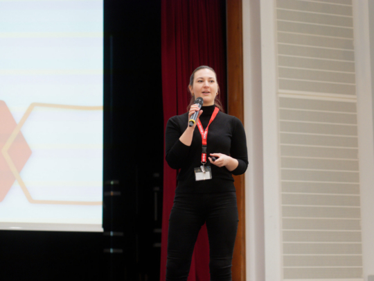 Jenny Sachtler bei der DKMS Infoveranstaltung