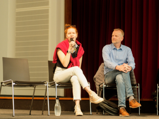 Tamina Vahlendieck und Jörg Haltermann (SPD)