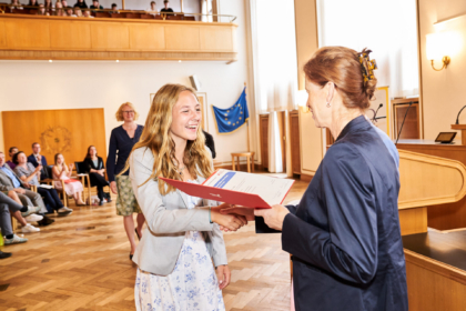 Preisverleihung in der Landesrunde des Geschichtswettbewerbs des Bundespräsidenten