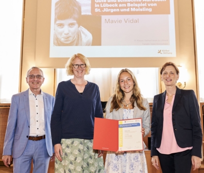 Preisverleihung in der Landesrunde des Geschichtswettbewerbs des Bundespräsidenten