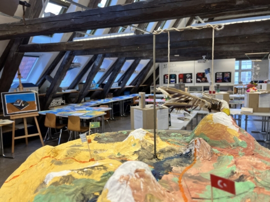 Abschlussaustellung der Kunstkurse des E-Jahrgangs 14